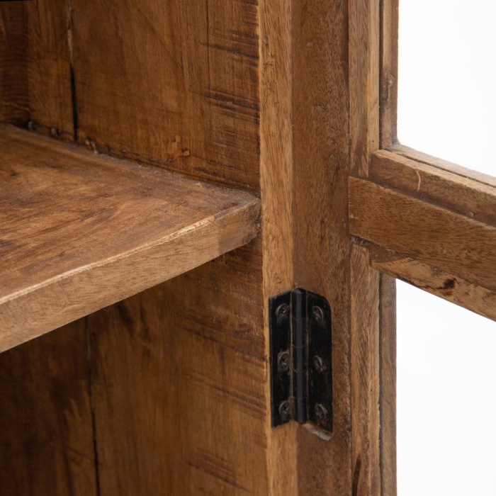 Vitrină lemn de mango rustică sticlă [6]