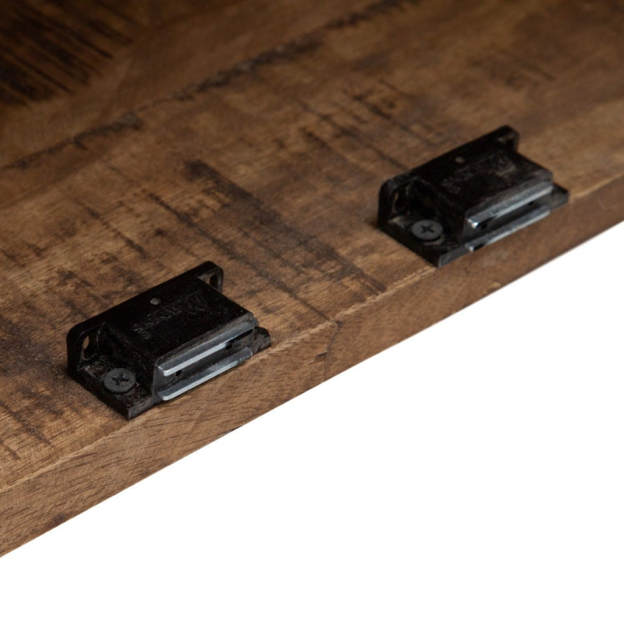 Vitrină lemn de mango rustică sticlă [8]