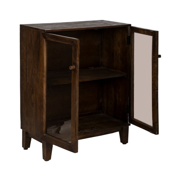 Vitrină mango maro compactă sticlă [4]