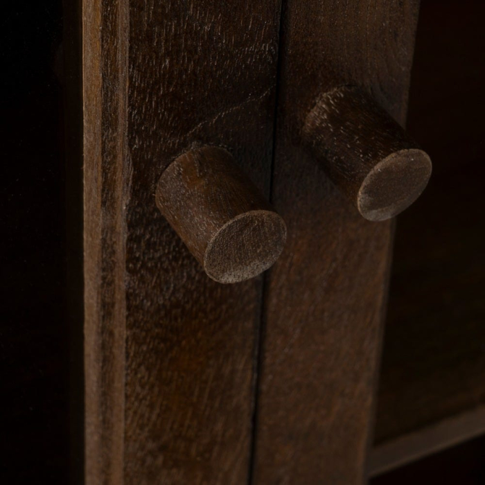 Vitrină mango maro compactă sticlă [8]