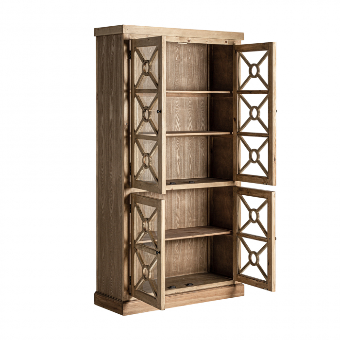 Vitrina versatila lemn ulm natural|Vitrine elegante [3]