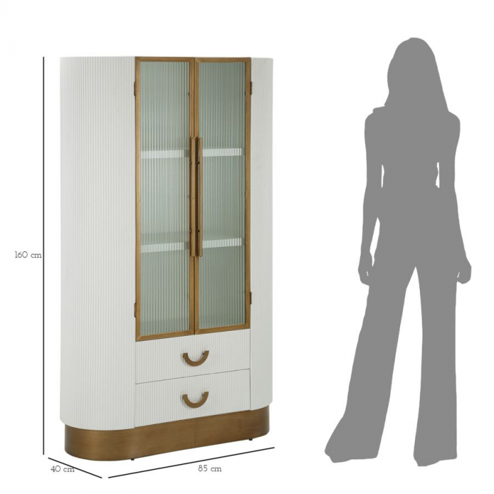 Vitrina Eleganta Tolosa cu Usi de Sticla CreativDeco [11]