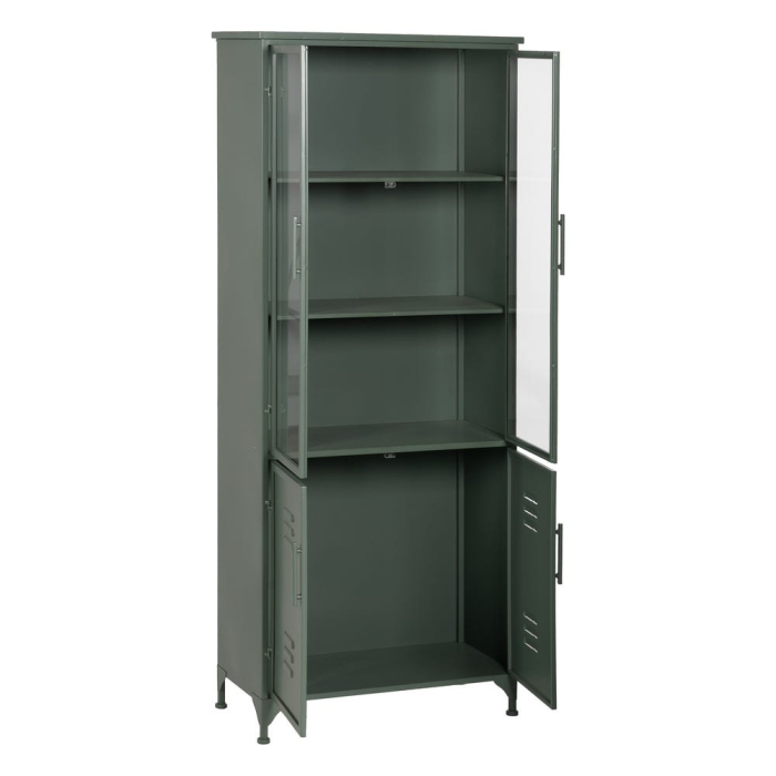 Vitrina metal verde industrial|Vitrine decor moderne [4]