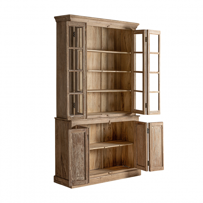 Vitrina coloniala lemn tec|Vitrine elegante [3]
