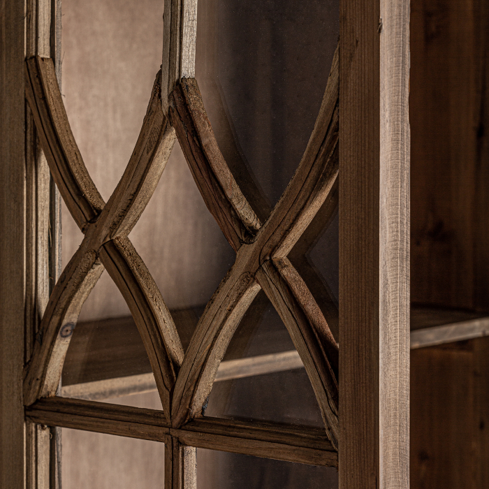 Vitrina clasica lemn ulm maro|Vitrine elegante [6]