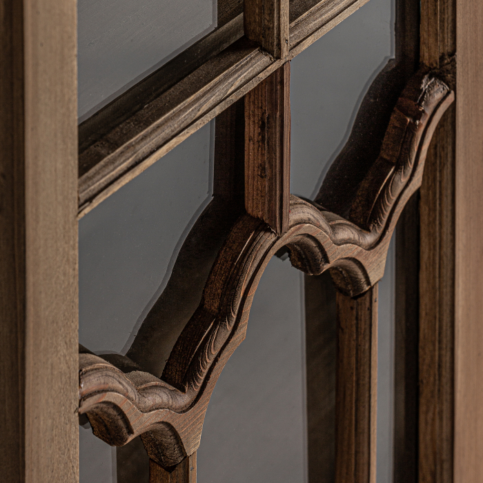 Vitrina clasica lemn ulm maro|Vitrine elegante [4]