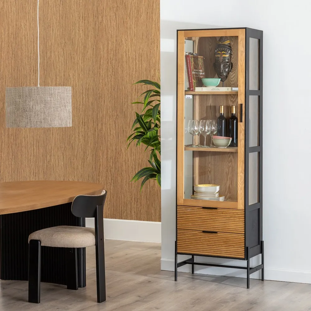 Vitrina ingusta versatila pentru living | Piese mobilier elegante [13]