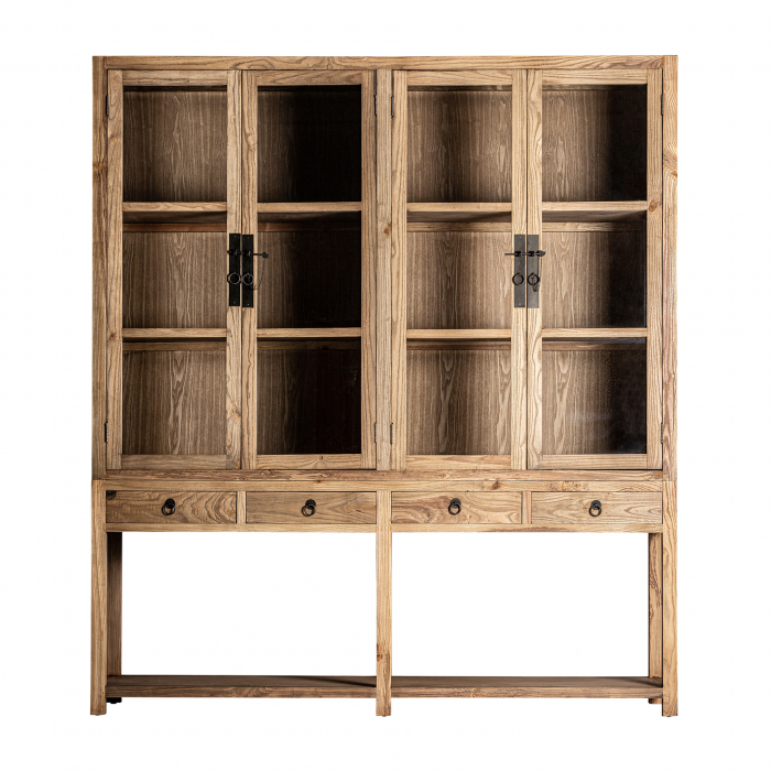 Vitrina coloniala lemn ulm maro|Vitrine premium [1]
