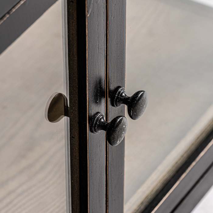 Vitrina modulara coloniala lemn reciclat|Vitrine elegante [5]