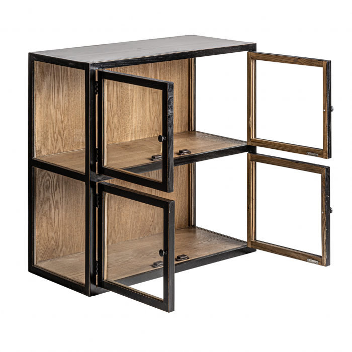 Vitrina modulara coloniala lemn reciclat|Vitrine elegante [3]