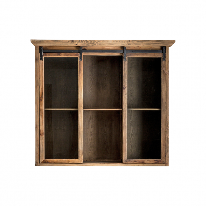Vitrina modulara industriala lemn reciclat|Vitrine autentice [2]