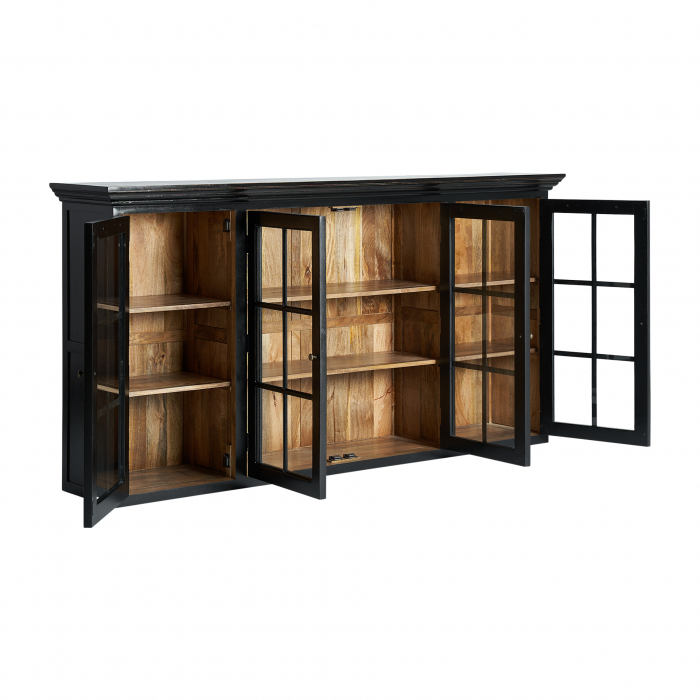 Vitrina modulara coloniala mango negru|Vitrine elegante [4]