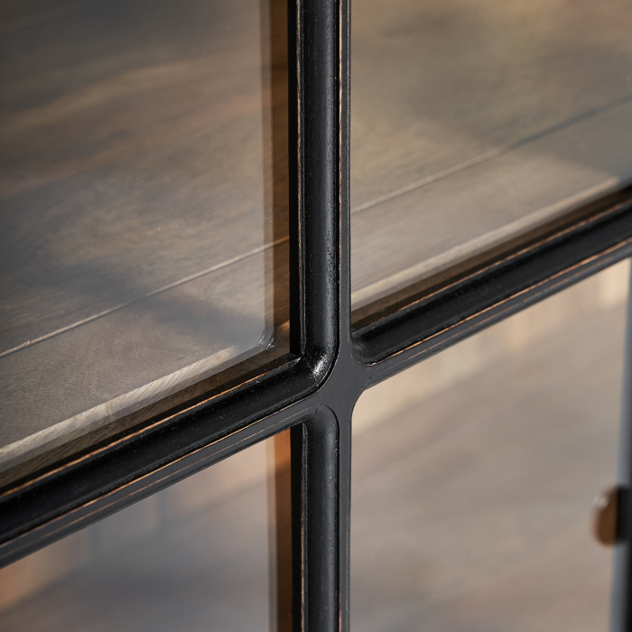 Vitrina modulara coloniala mango negru|Vitrine elegante [6]