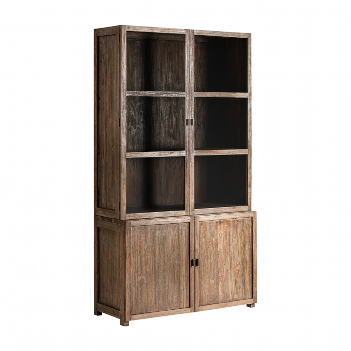 Vitrina coloniala lemn tec reciclat|Vitrine impunatoare [2]
