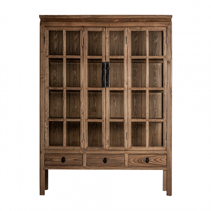 Vitrina coloniala lemn ulm maro|Vitrine elegante [1]