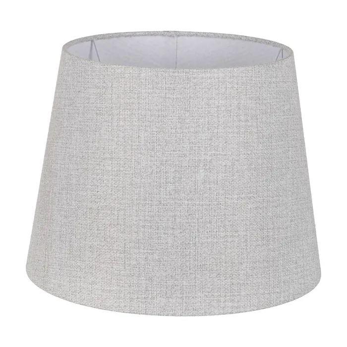 Abajururi - Abajur poliester gri mare rotund|Accesorii pentru iluminat elegant