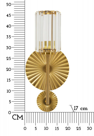 Aplică perete aurie design elegant [6]