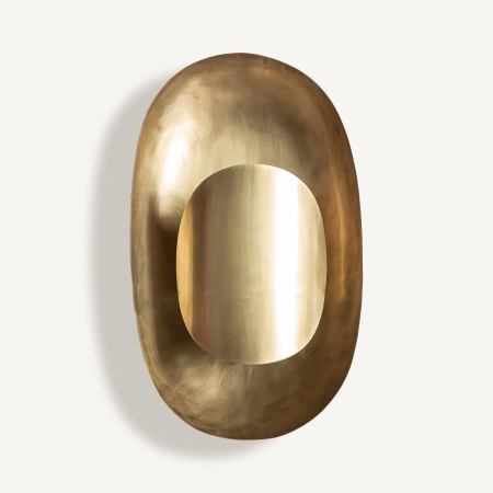 Aplica, Lampa de perete - Aplică de perete art deco modern din metal auriu