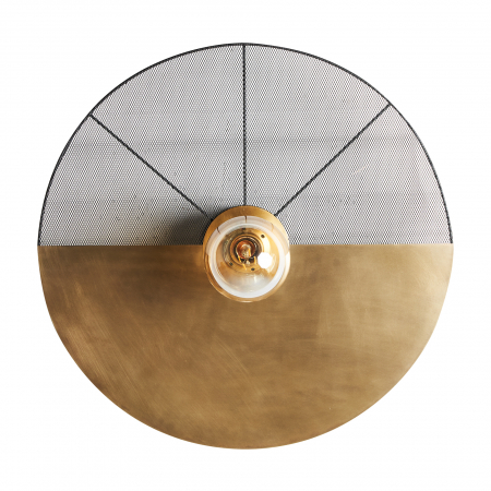 Aplica, Lampa de perete - Aplica de perete Art Deco din alama aurie - Opulenta si grandoare