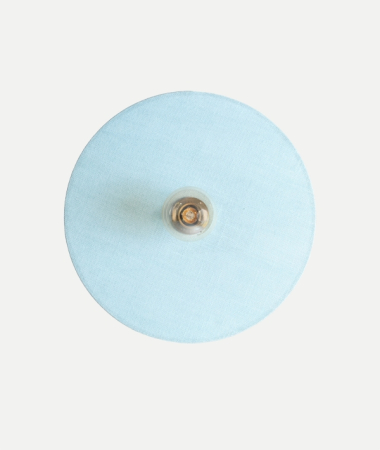 Corpuri de iluminat - Aplica de perete VETRA din bumbac albastru și aluminiu auriu