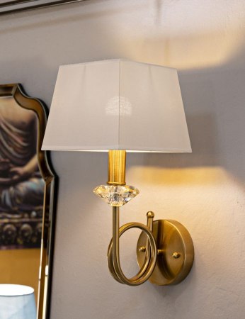 Aplica metal auriu cu cristal [1]