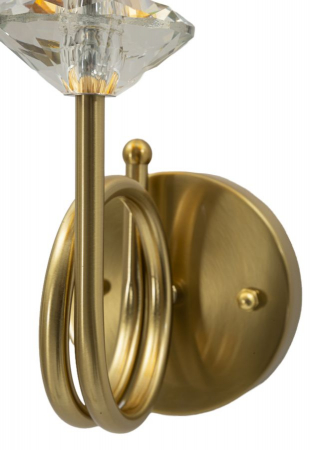 Aplica metal auriu cu cristal [6]
