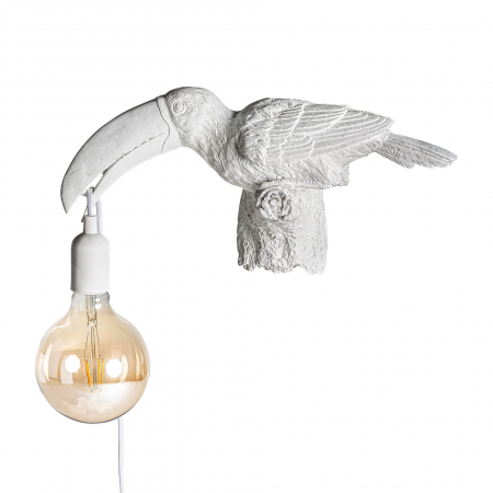 Aplica, Lampa de perete - Aplica perete kitsch alba|Aplice decorative excentrice