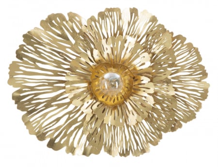 Flori - Aplica decorativa aurie | Accent artistic | CreativDeco
