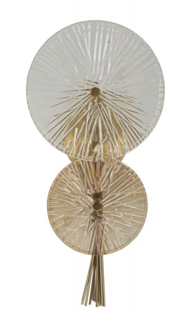 Aplica decorativa metal auriu sticla | Iluminat simbolic CreativDeco [1]