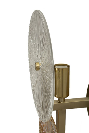 Aplica decorativa metal auriu sticla | Iluminat simbolic CreativDeco [3]