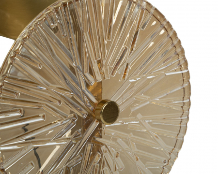 Aplica decorativa metal auriu sticla | Iluminat simbolic CreativDeco [4]