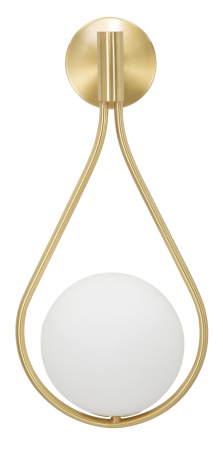 Aplica, Lampa de perete - Aplica Glamy Drop, auriu alb - creativdeco.ro