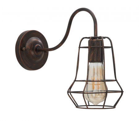 Aplica industriala compacta Industry CreativDeco lampa perete versatila
