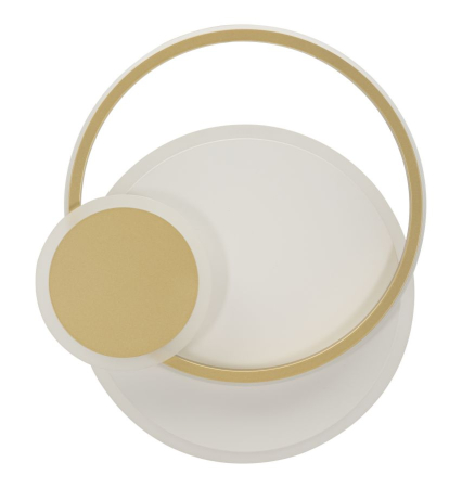 Iluminat in Stil Glam - Aplică LED aurie formă disc perete