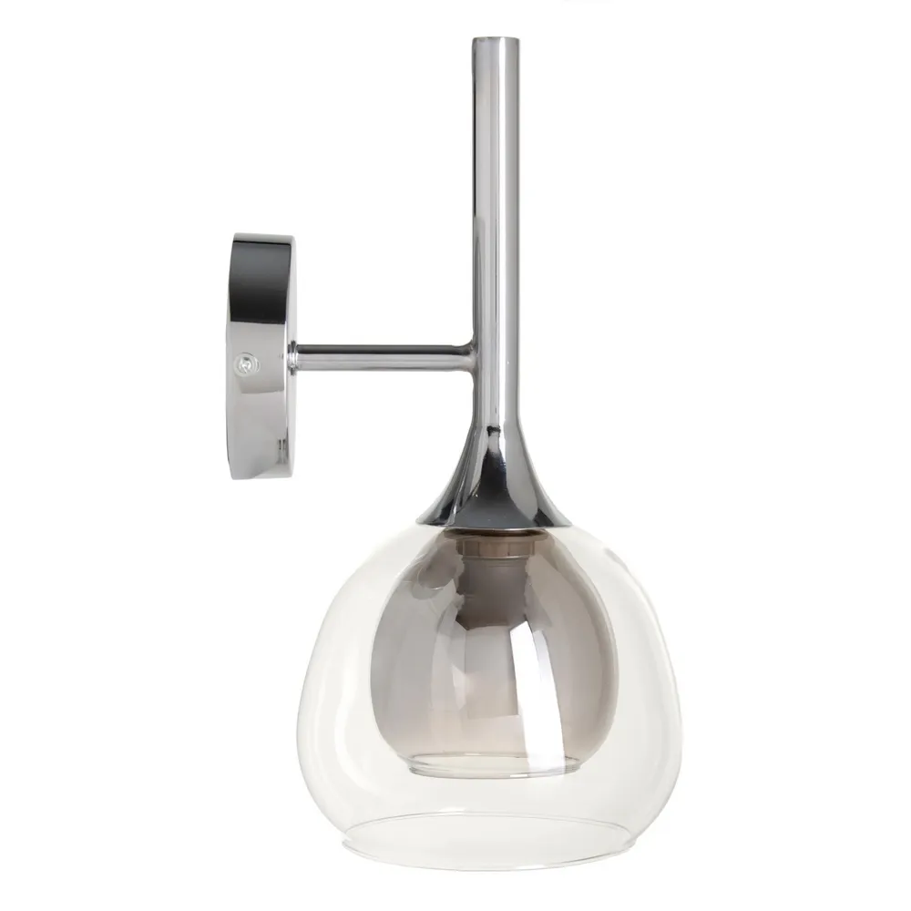 Aplica Perete Glass, Metal, Gri - creativdeco.ro [1]