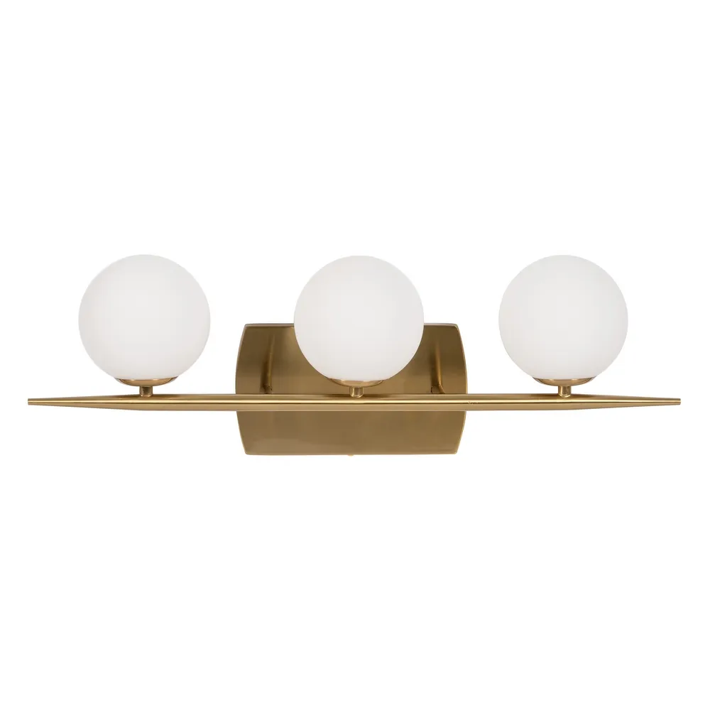 MEGA PROMOTII - Aplica perete Gold, metal/sticla mata, auriu/alb, Ixia