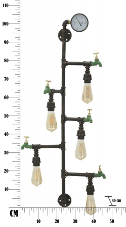 Aplica industriala Manhattan 5 brate CreativDeco lampa perete vintage [10]