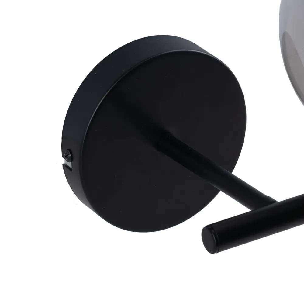 Aplica perete moderna, metal negru si sticla - creativdeco.ro [4]