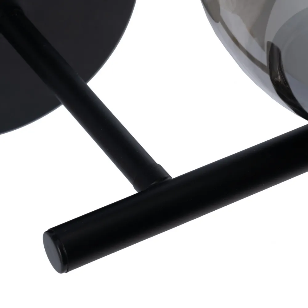 Aplica perete moderna, metal negru si sticla - creativdeco.ro [3]