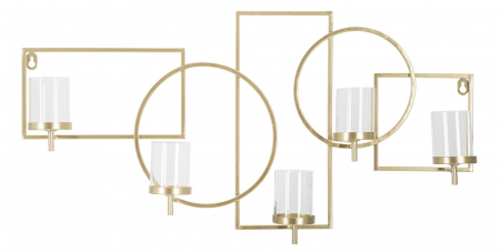 Suport lumanari geometric perete design italian CreativDeco [6]