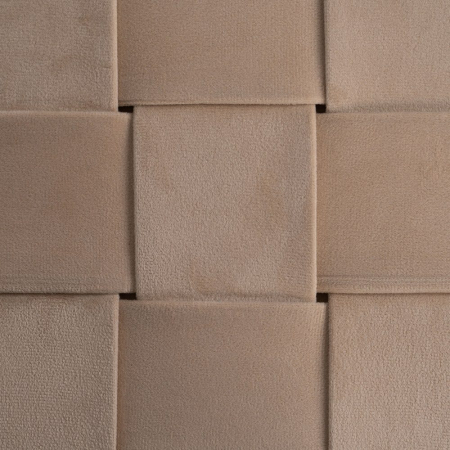 Bancă cu ladă bej din material textil cu picioare metalice și depozitare dublă [6]