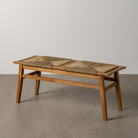 Mobilier - Banca impletita tec pentru hol sau dormitor|Bancute rustice pentru amenajari calde