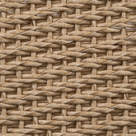 Bancă din lemn de tec cu șezut împletit [3]