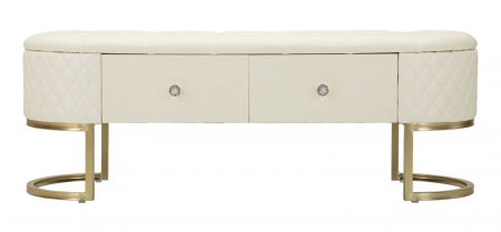 Bancheta tapitata cu sertare | Mobilier multifunctional [2]
