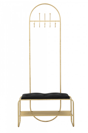 Bancheta Cuier, negru auriu - creativdeco.ro [7]