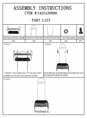 Bancheta Cuier, negru auriu - creativdeco.ro [9]