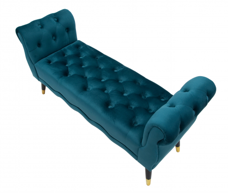 Bancheta eleganta catifea verde Paris | creativdeco.ro [4]
