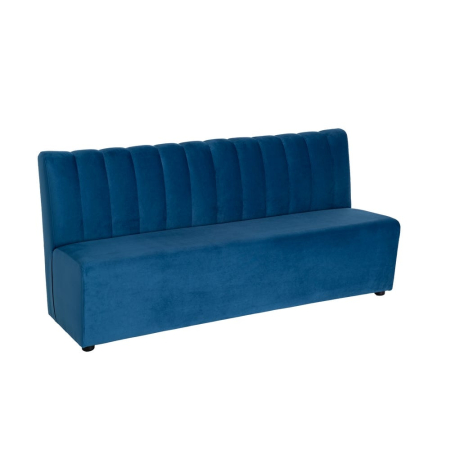 Mobilier - Banchetă tapițată din stofă albastră pentru spații moderne