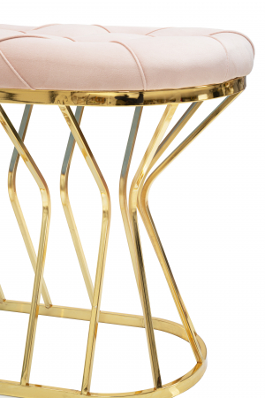 Bancheta Glam roz aurie Zig | CreativDeco.ro [2]