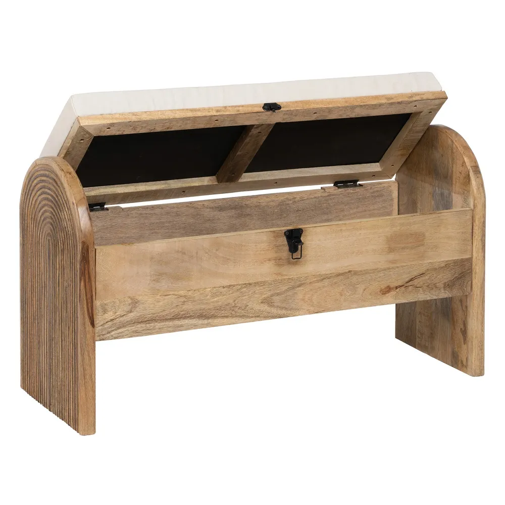 Bancă de Depozitare din Lemn de Mango | Cufăr Multifuncțional pentru Copii | CreativDeco [3]